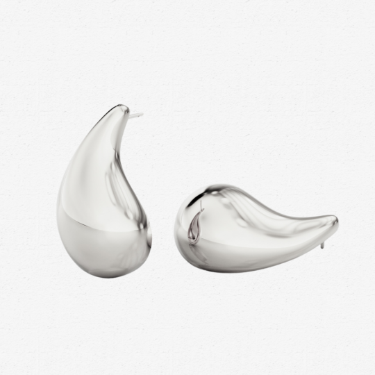 Imperfection Mini Collection | Silver Bubble Earrings