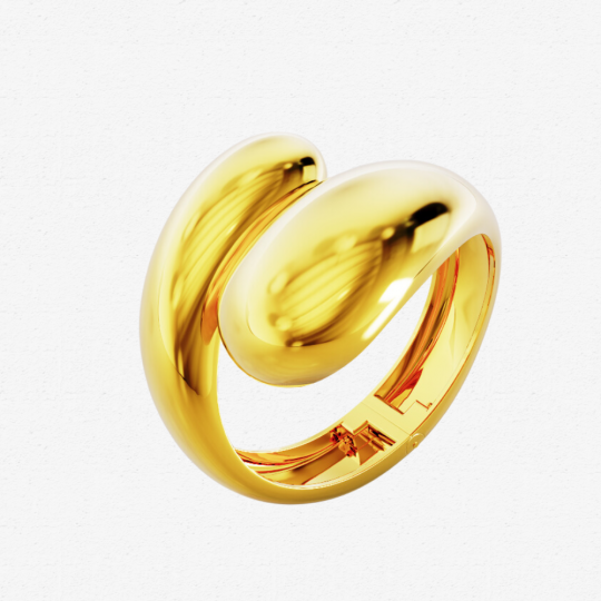 Imperfection Mini Collection | 18K Gold Plated Silver Synergy Bangle